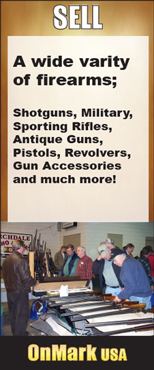 onmark has a large inventory of guns, shotguns, rifles, pistols, revolvers and accesories